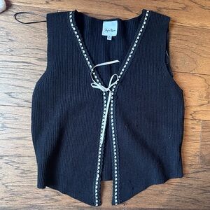 Sky to Moon Black Sleeveless Top
